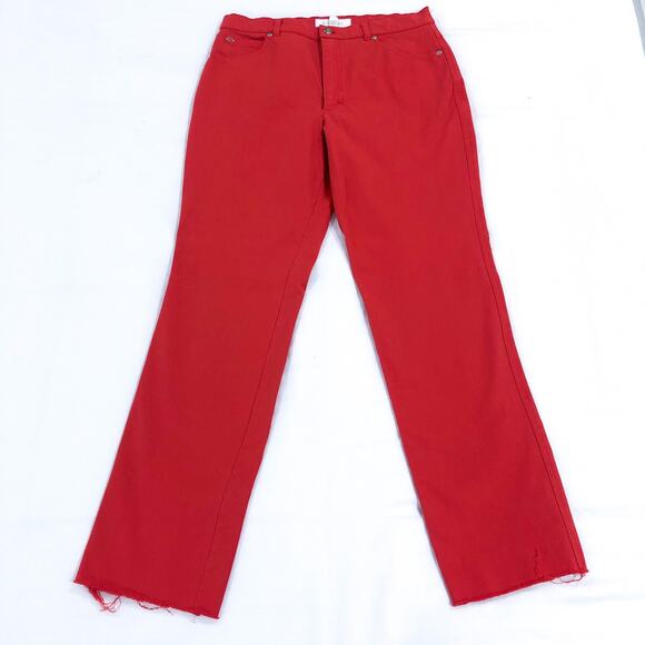 Escada Coral Raw Hem Denim Pants - Picture 13 of 14